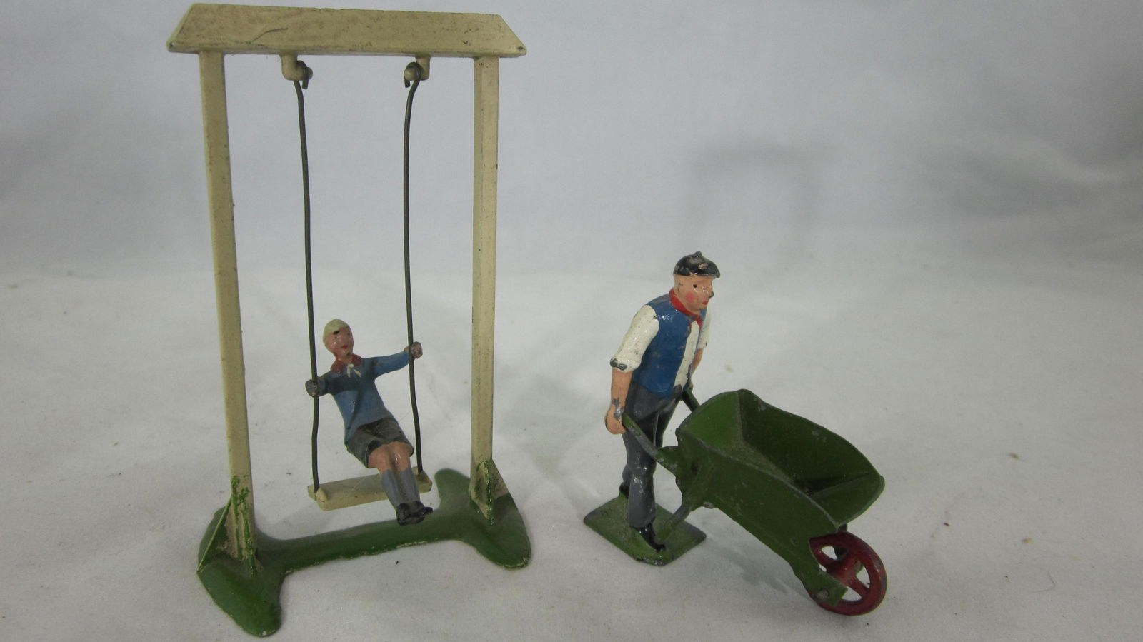 Britains Garden Swing And Man With Barrow. (1 of 1)