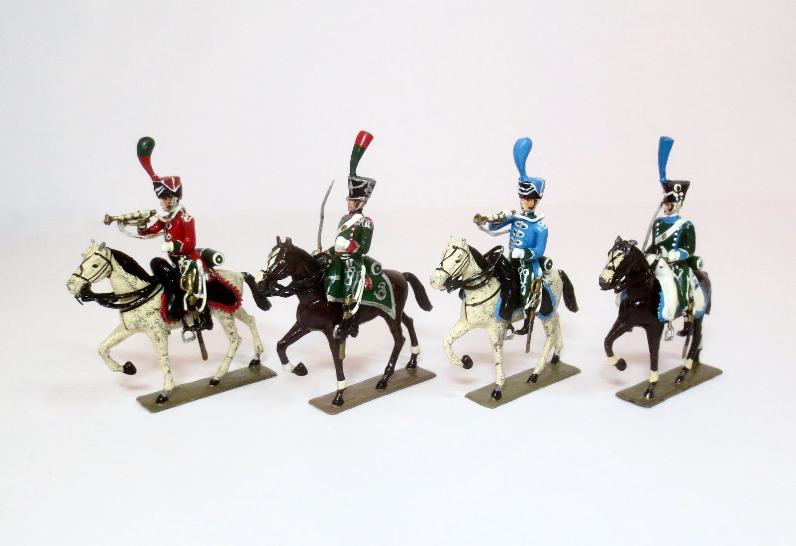 Lucotte Napoleonic Chasseurs: 4 pieces. Near mint to excellent condition. Unboxed.
