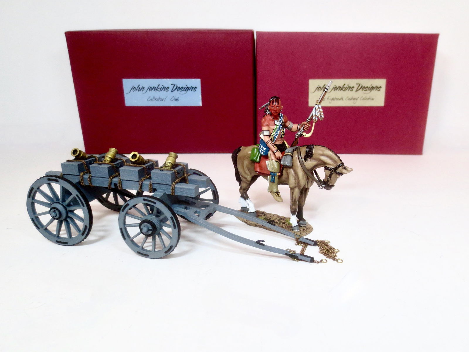 John Jenkins #RSF25A Mounted Woodland Indian (1 of 1)