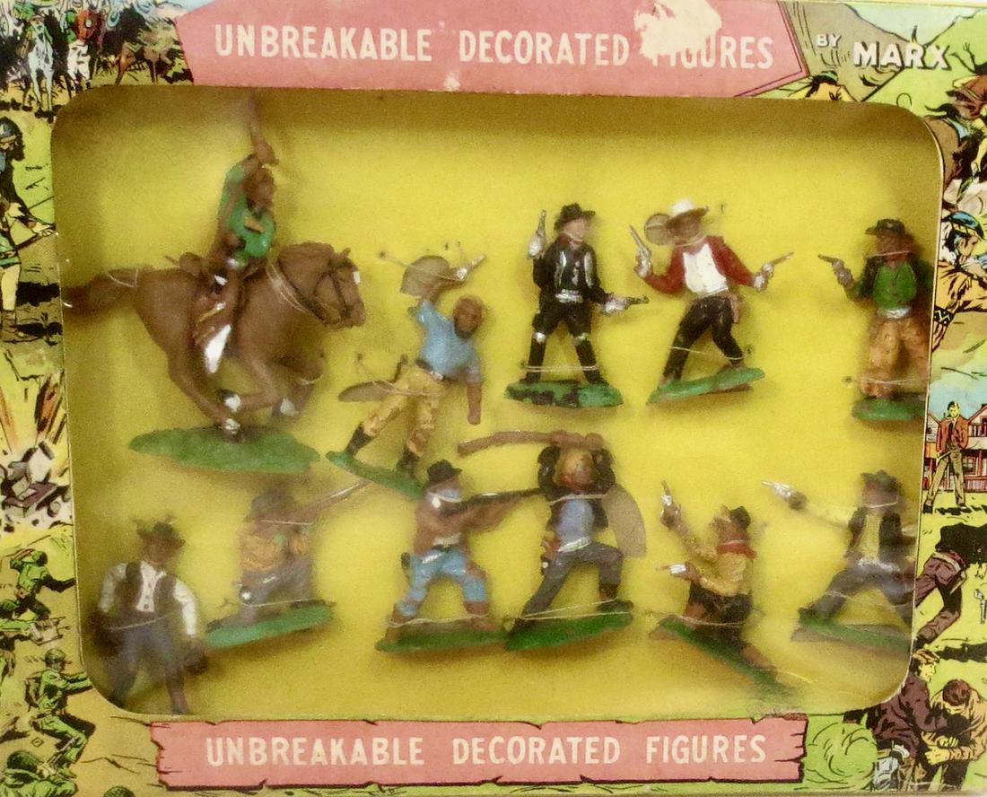 Marx Plastic Wild West Cowboys Boxed Set (1 of 1)