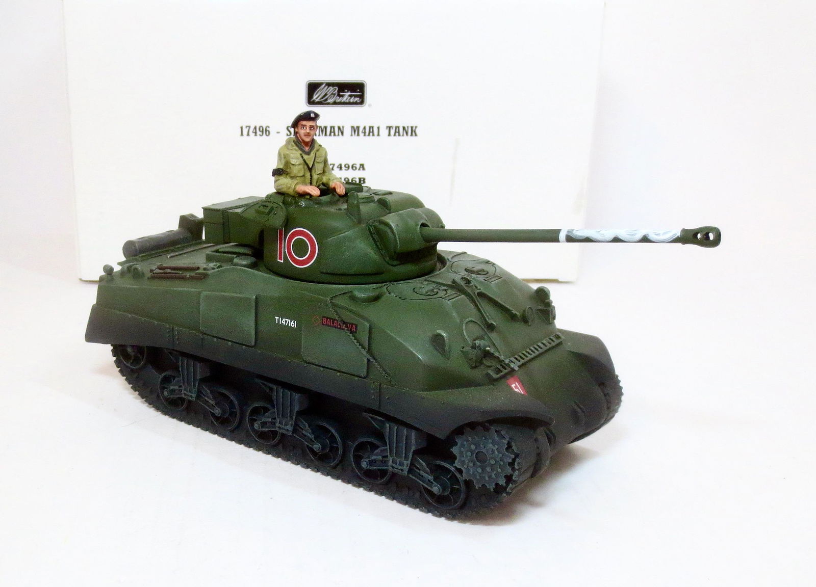 Britains #17496B Sherman M4A1 Tank (1 of 1)