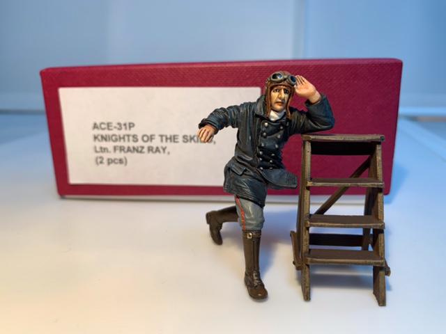 John Jenkins ACE-31-P Ltn. Franz Ray: John Jenkins ACE-31P Knights of the Skies, Ltn. Franz Ray, (2pcs) - Mint Condition - Box Excellent.