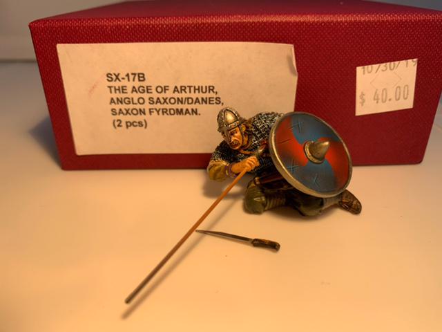 John Jenkins SX-17B Anglo Saxon Fyrdman: John Jenkins SX-17B The Age of Arthur, Anglo Saxon/Danes, Saxon Fyrdman, (2pcs) - Mint Condition. Box Excellent.
