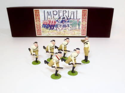 Imperial #16 Highland Mounted Infantry: Dismounted and running at the trail. 6 pieces. Mint to near mint condition. Boxes excellent.