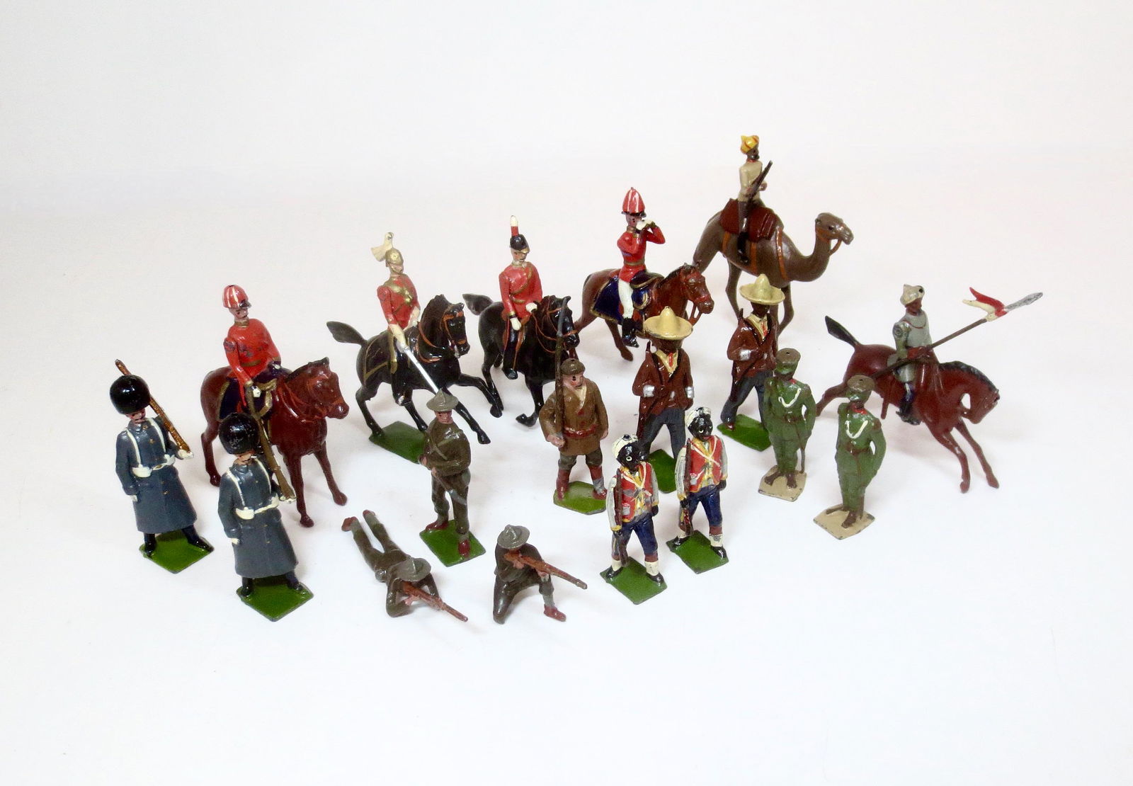 Britains Pre War Figures From Assorted Regiments (1 of 1)
