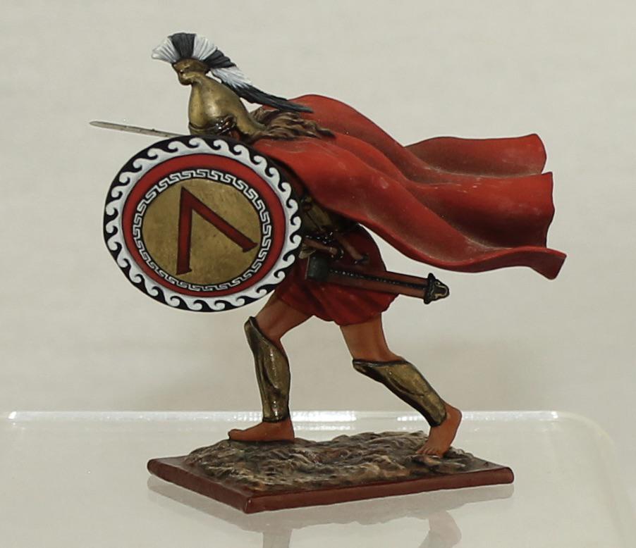 AeroArt Greek Hoplite Commander: St. Petersburg Collection. 5196 on Bottom of Base. 1 Piece. Condition Very Good. Shield Loose. No Box.