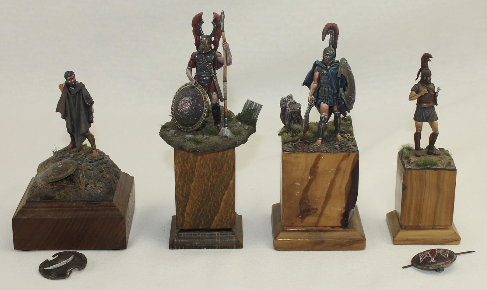 Russian Studio Greeks on Wood Plinths (1 of 7)