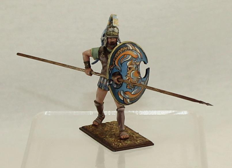 Amber Studio Greek with Spear: 1 Piece. Condition Excellent. No Box.
