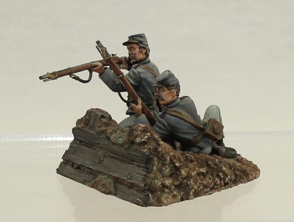 Romanenkov Studio Confederate Infantry Firing (1 of 3)