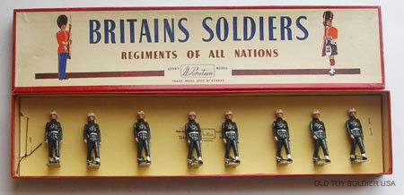 Britains Set # 2021 "Snowdrops" Military Police: Britains Set # 2021 "Snowdrops" Military Police Tied in Original R.O.A.N Box. 8 Pieces.