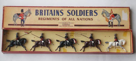 Britains Set # 66 Indian Army Cavalry - Box: Britains Set # 66 Indian Army Cavalry Duke of Connaught's Lancers with Original R.O.A.N Box- Untied.