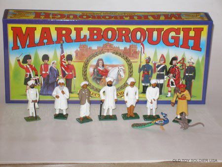 Marlborough D 40 & D 53 Indian Civilians/Bazaar: Marlborough D 40 & D 53 Indian Civilians and Indian Bazaar Peacock and Monkey with Handler.