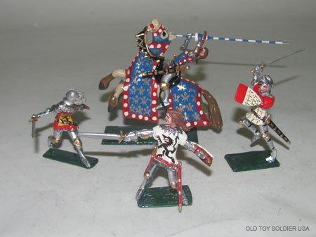 Hornung Art: Heraldic Knights: Hornung Art: Heraldic Knights Miles Stapleton, Mostew, Von Furchingen, Duke of Alencor 4pcs