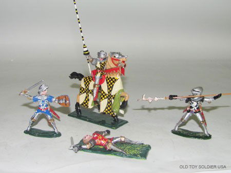 Hornung Art: Heraldic Miniatures: Hornung Art: Heraldic Miniatures Jon Seagrave, Jean of Neuchatel, Wm Ross, Thom. Lawley 4pcs
