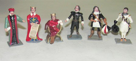 Hornung Art: Personalities: Hornung Art: Personalities Henry II, Frances Drake, Charles Ist, Shakespear, John Holding, Dante 6pcs