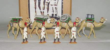 Under Two Flags: Egyptian Screw Gun Camel Battery: Under Two Flags: Egyptian Screw Gun Camel Battery 1898 18pcs