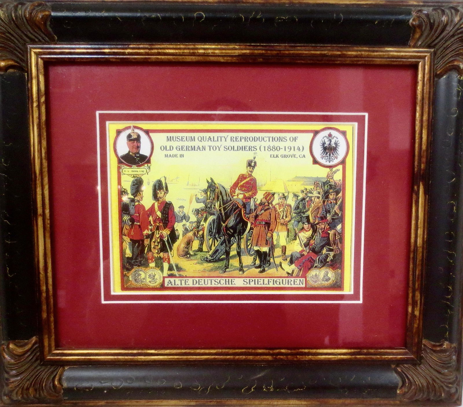 Alte Deutsche Framed Box Label Print (1 of 1)