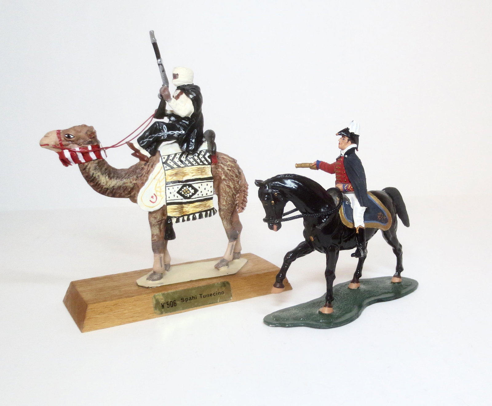 Aylmer #506 Spahi: And Mounted Duke of Wellington. 2 pieces. Excellent to very good condition (rider loose from camel). Unboxed.