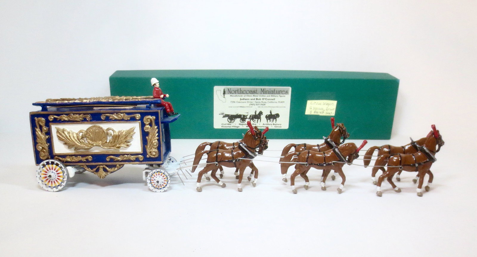 Northcoast Miniatures Circus Wagon & Driver (1 of 1)