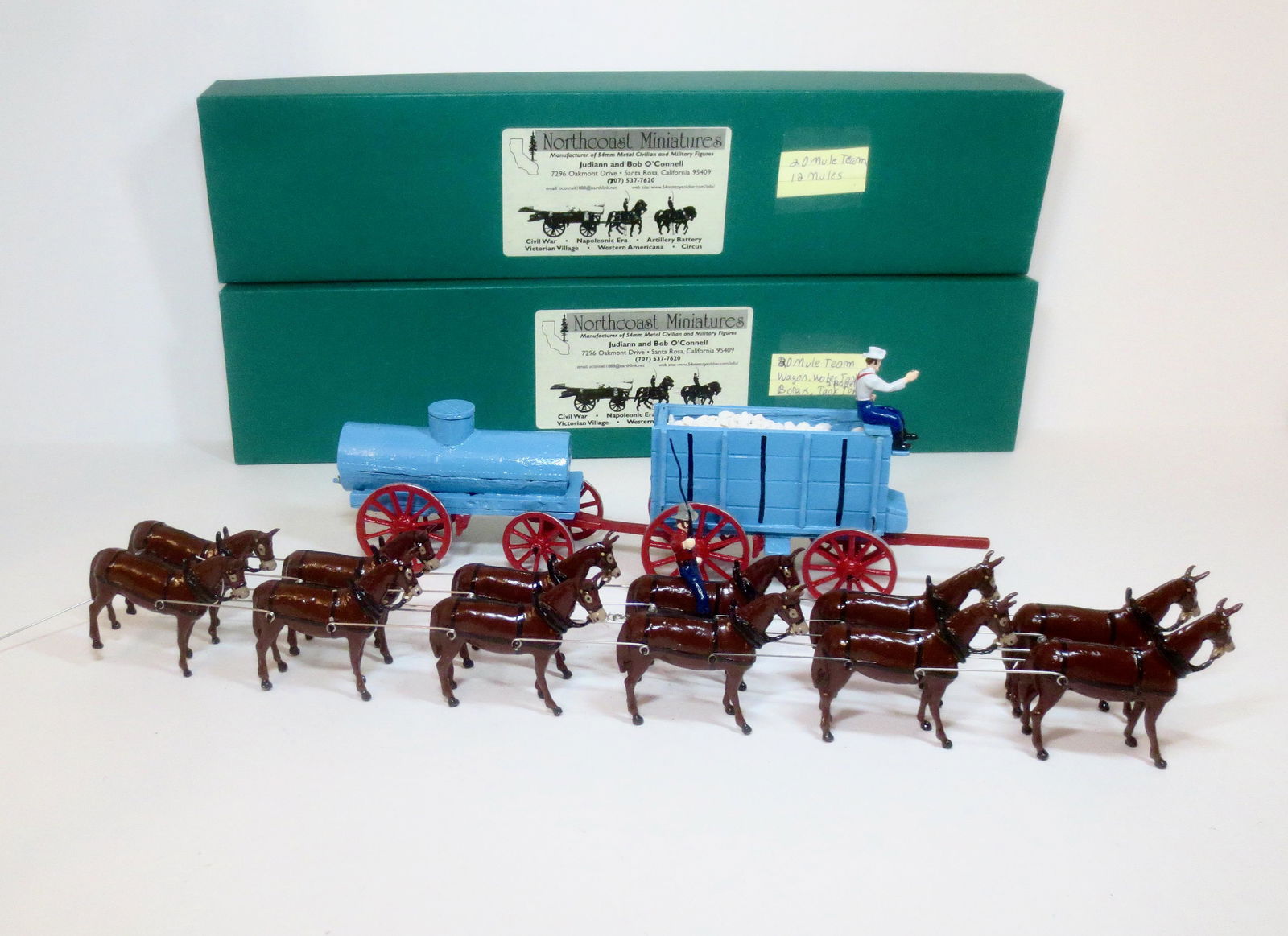 Northcoast Miniatures Mule Team & Borax Wagon (1 of 1)