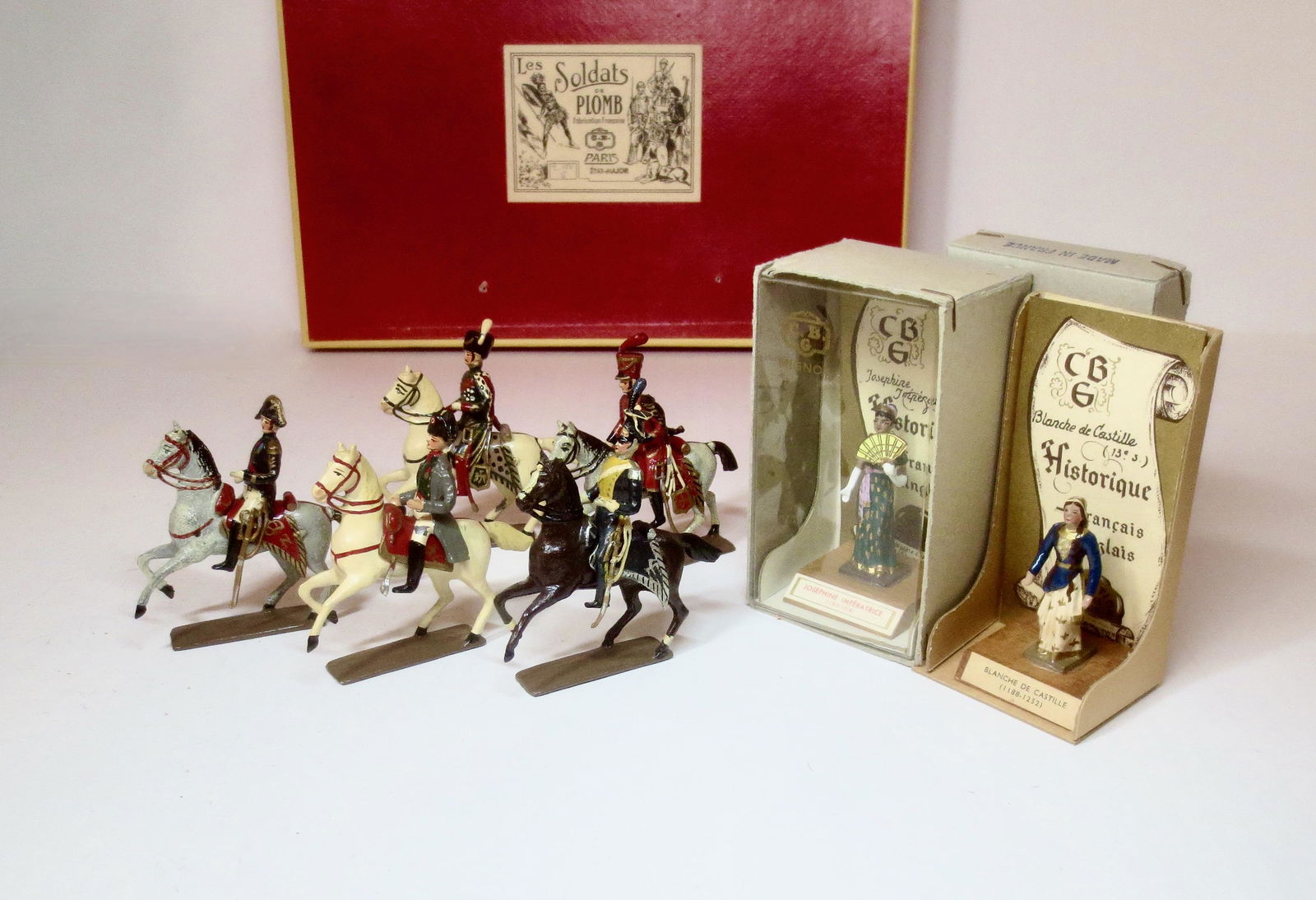 Mignot "ETAT Major" Mounted Napoleon & Officers (1 of 1)