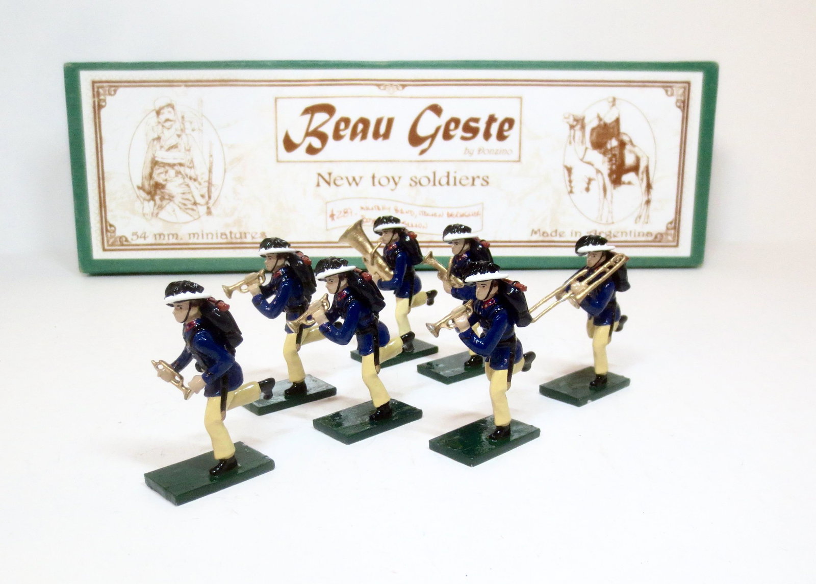 Beau Geste Italian Bersaglieri: Boxer Rebellion. 7 pieces Mint condition. Box very good.