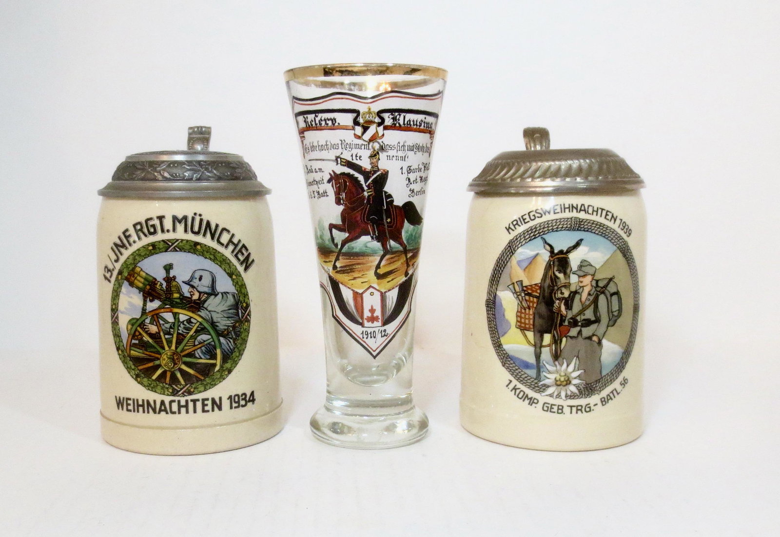 WW2 Motif German Beer Steins & Glass (1 of 1)