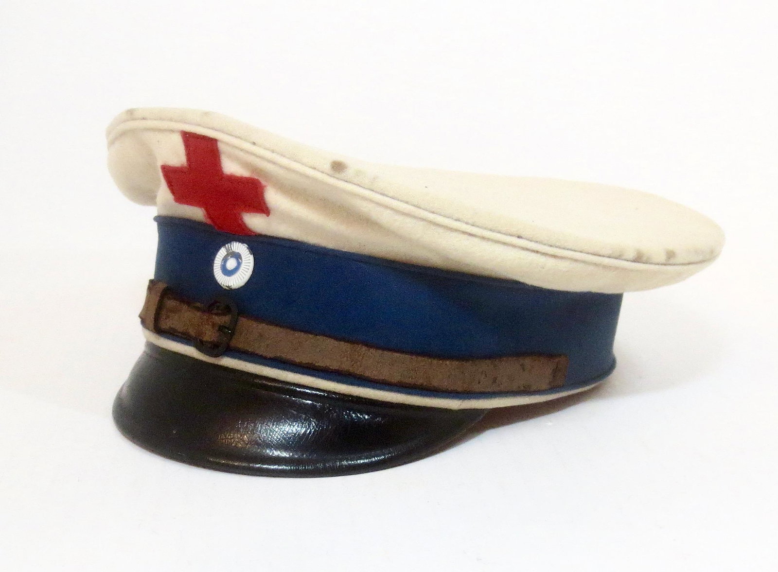 Imperial German Bavarian Red Cross Visor Hat (1 of 1)