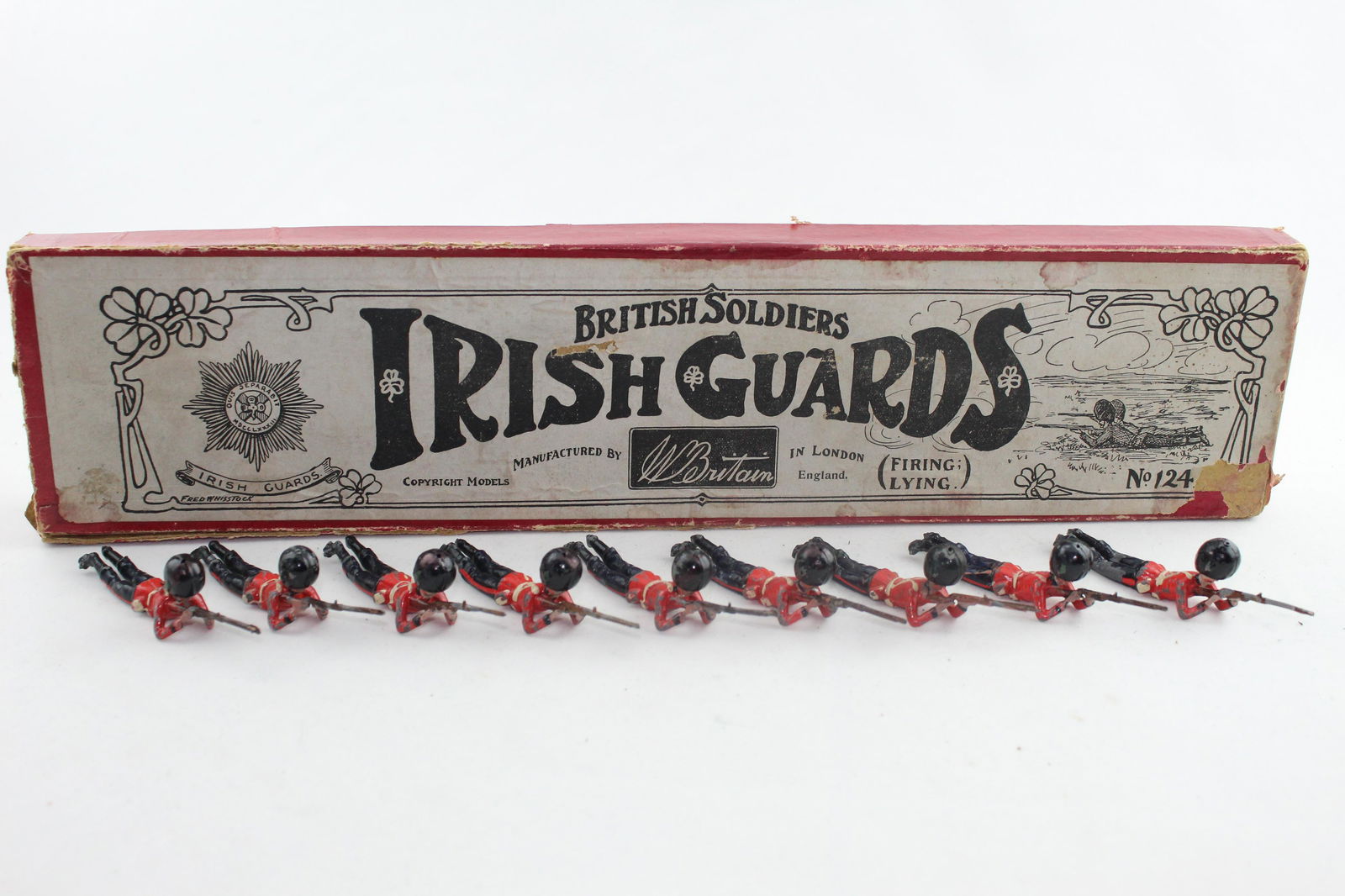 From Britains Set #124 Irish Guards Lying Firing (1 of 1)
