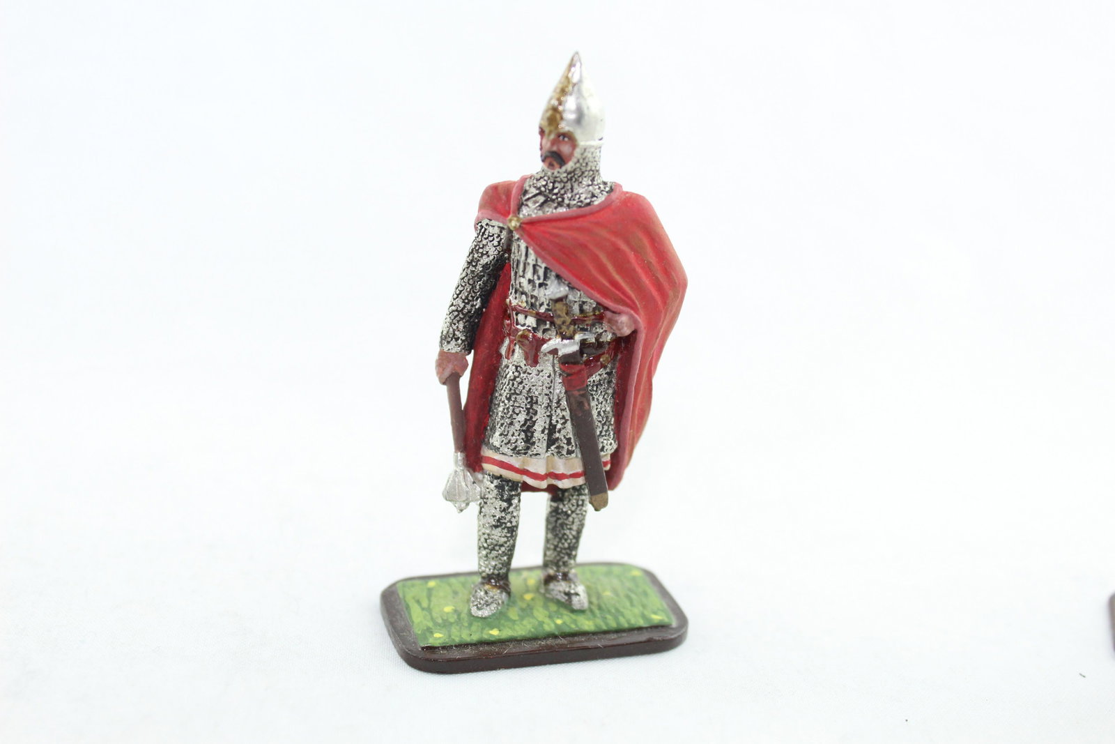 St. Pete. Arsenyev Studio Duke with Mace & Cape: One pc, 54 mm, Arsenyev studio, early 1990s, Duke with Mace & Red Cape, E/M, with box, E.