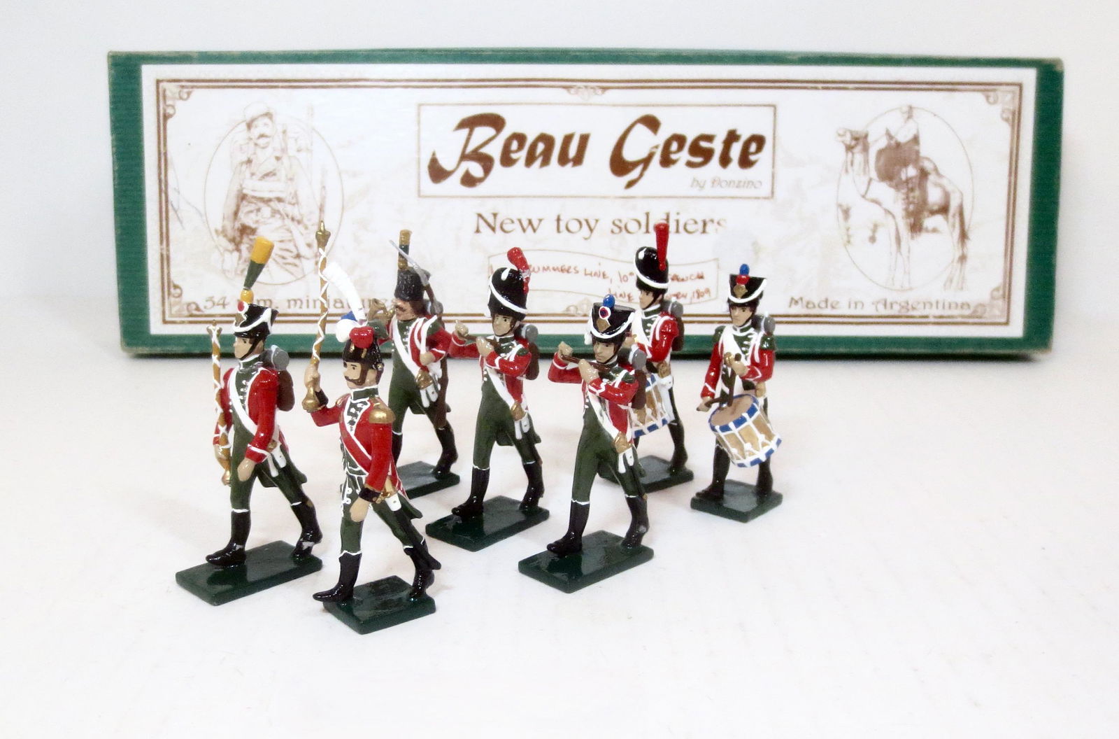 Beau Geste French Drummers Of The Line: 7 pieces. Excellent overall condition. Box very good.