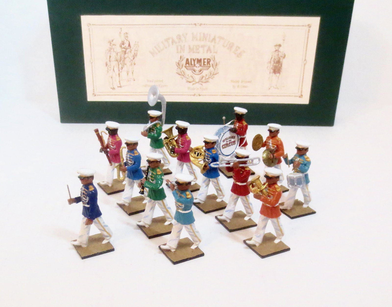 Alymer Circus Band: 13 pieces. Mint condition. Box excellent.