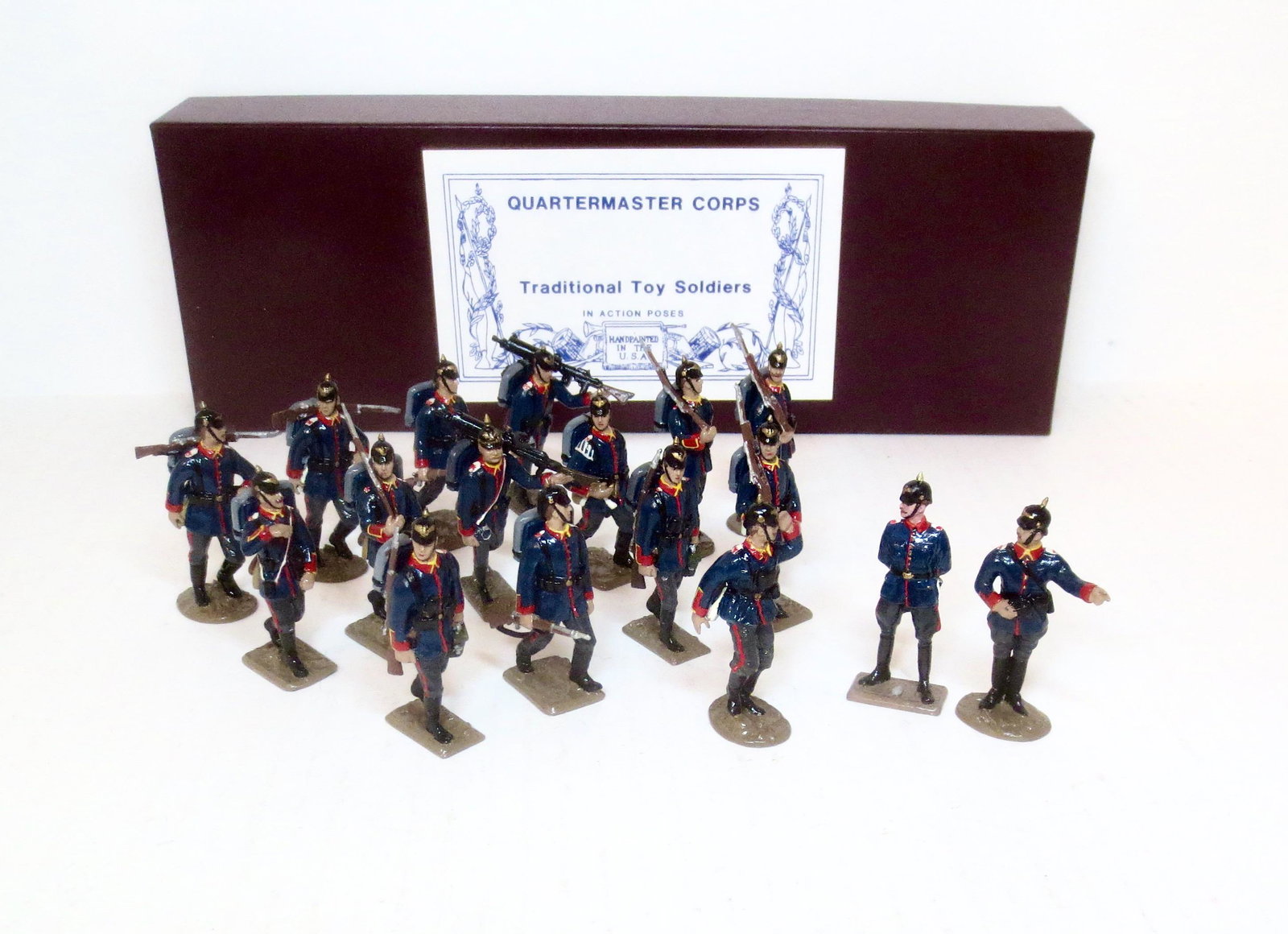 Quartermaster Prussians of 1900: 17 pieces. Mint to near mint condition. Box excellent.