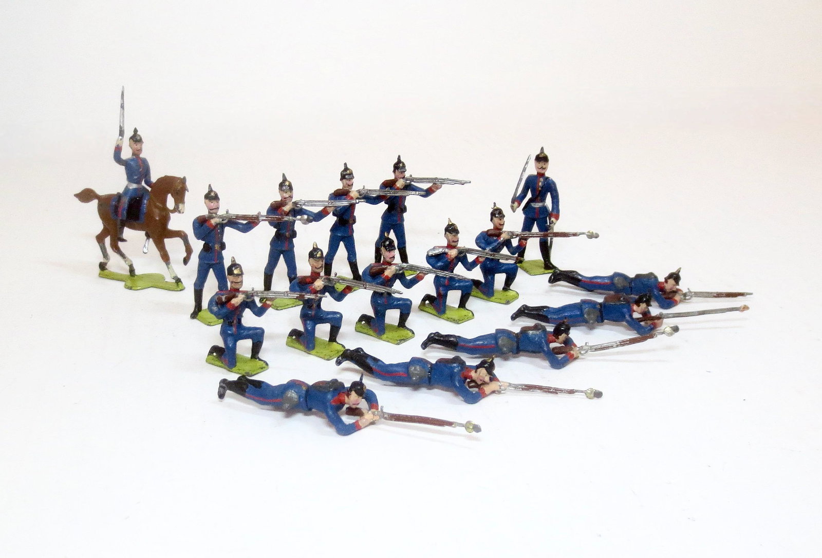 Spenkuch Prussian Infantry: With mounted & foot officers. 16 pieces. Excellent condition. Unboxed.