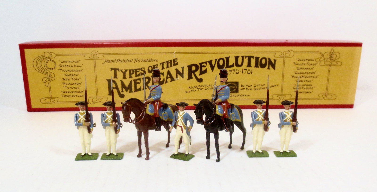 Wm. Hocker #189 Lauzun's Legion: From The American Revolution series. 7 pieces. Mint condition. Box excellent.