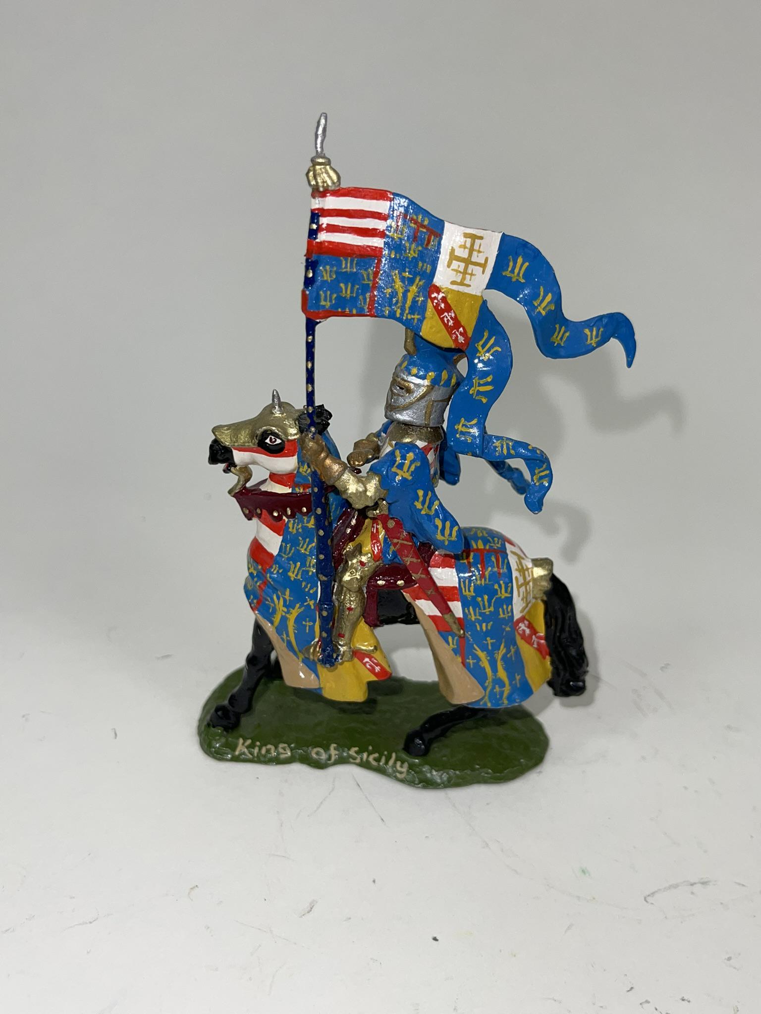 William Kingsman Knight King of Sicily: 1 piece in very good condition. Signed on the base and dated 1988.