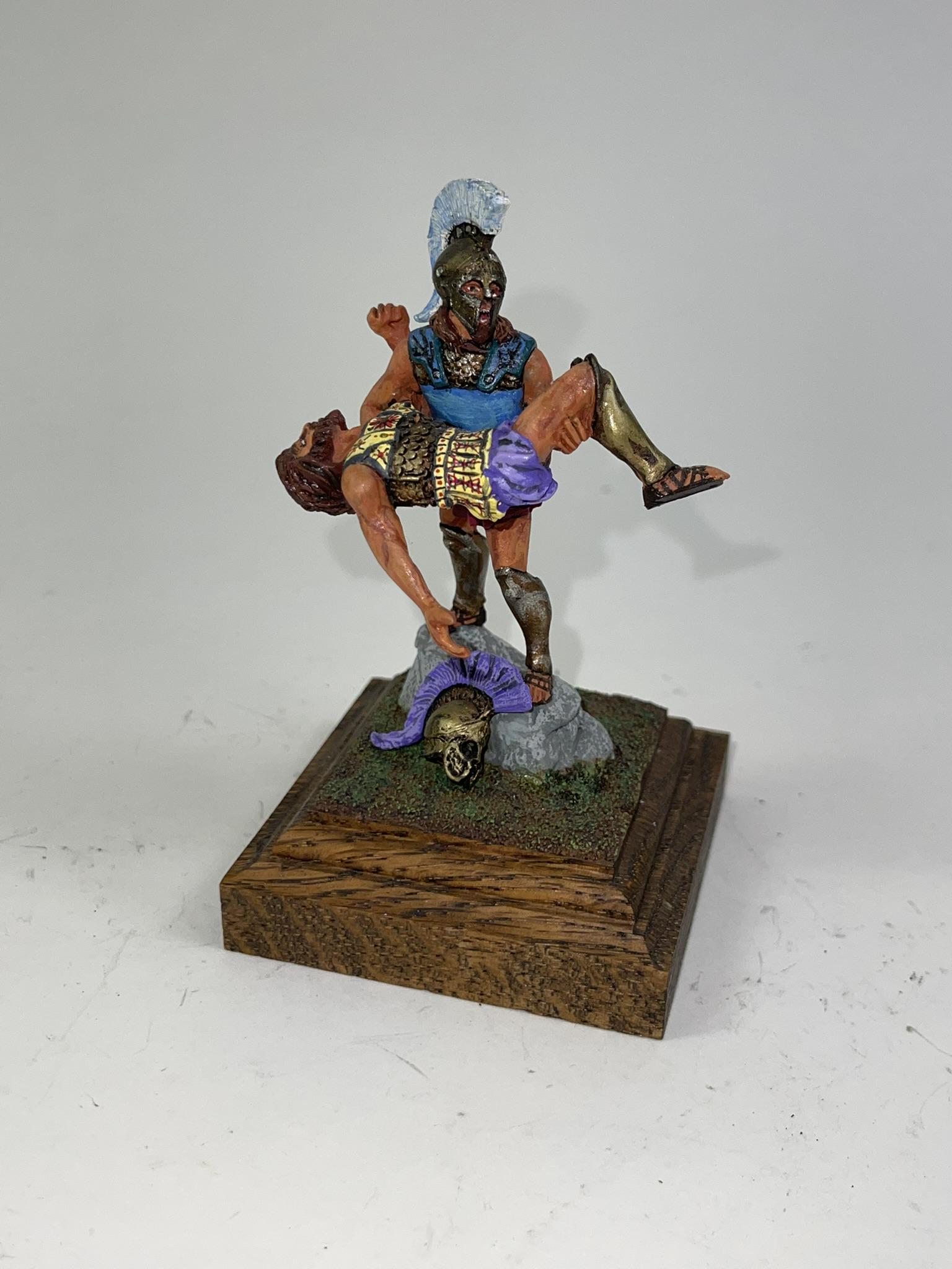 Military Miniature Roman Carrying Wounded (1 of 2)