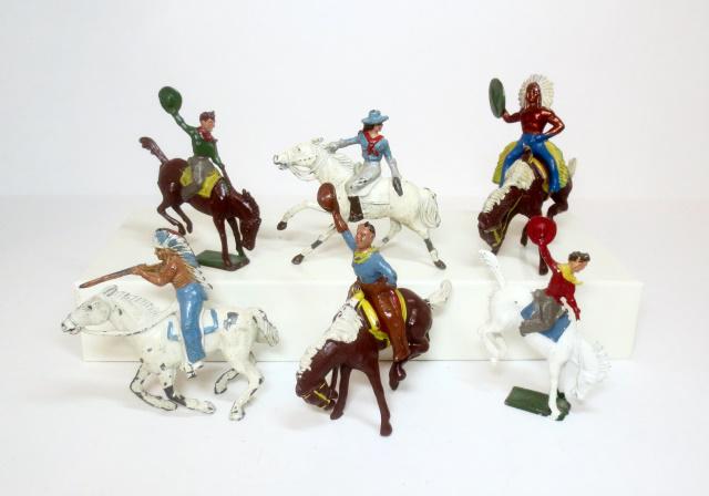 Assorted Mounted Cowboys & Indians (1 of 1)