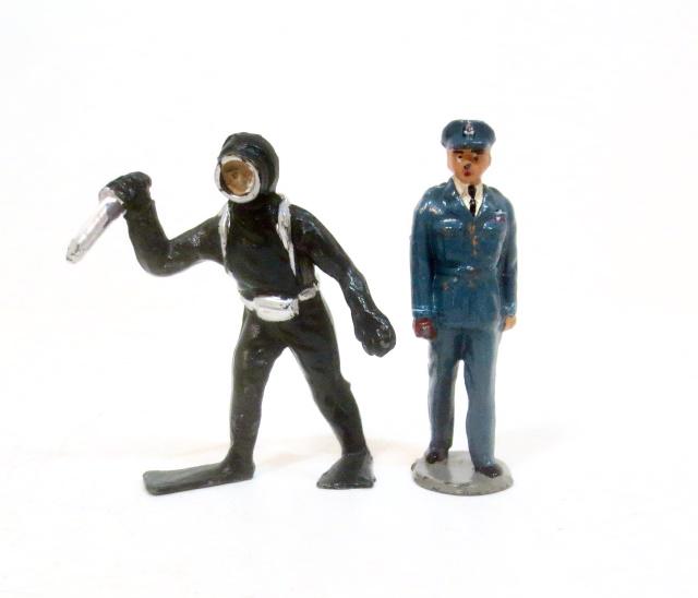 Timpo RARE Frogman & Royal Air Force Figures (1 of 1)