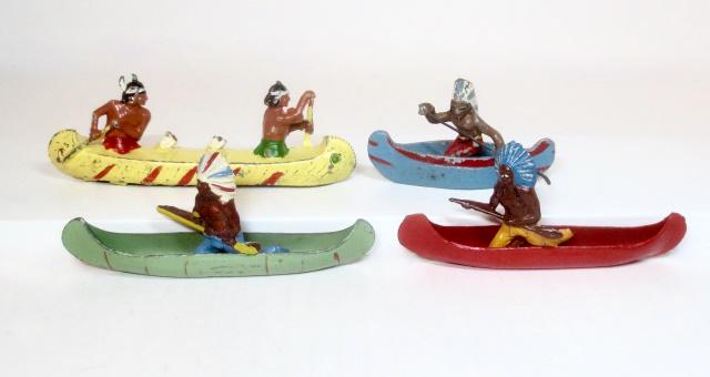Assorted Wild West Indians In Canoes (1 of 1)