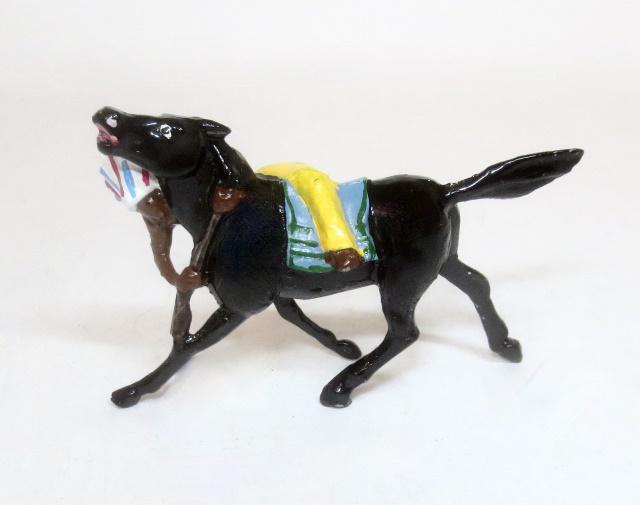 Solid Cast Indian Hanging From Horse (1 of 1)