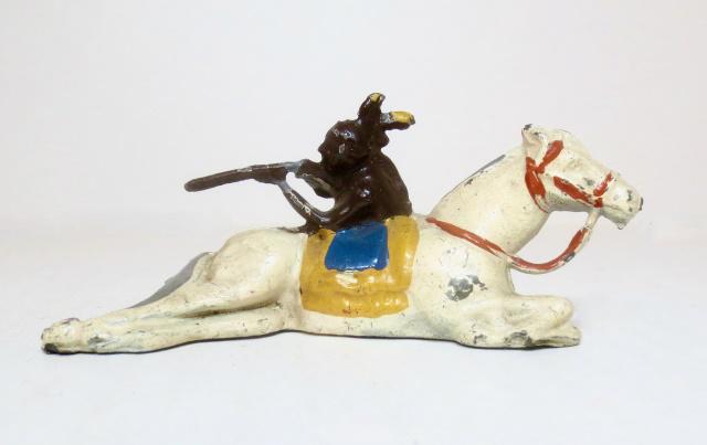 RARE Charbens Indian Firing Behind Horse (1 of 1)