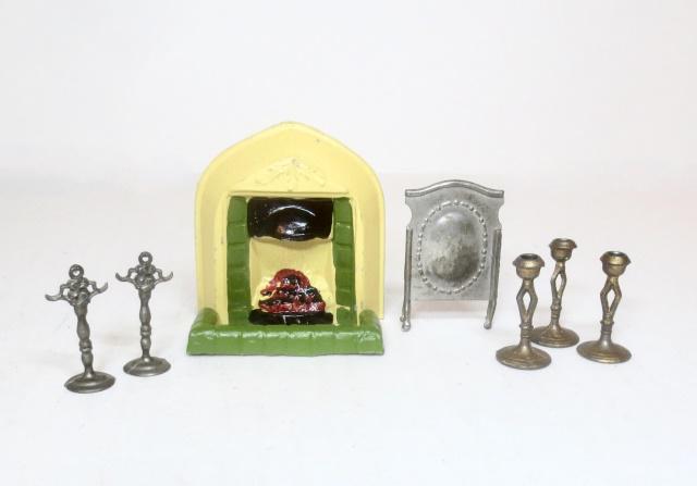 Taylor And Barrett Fireplace & Accessories: 8 pieces. 30mm to 60mm tall. Near mint to excellent condition. Unboxed.
