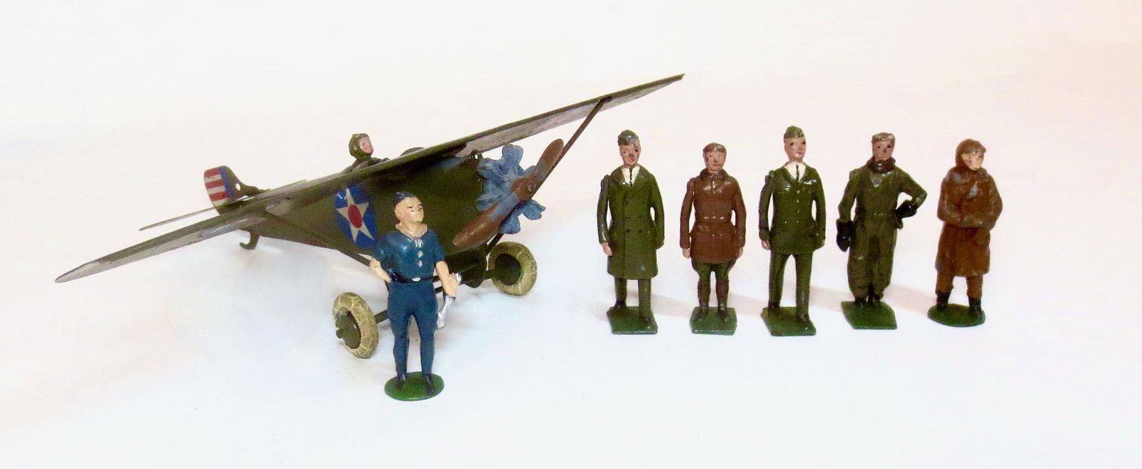 Britains RARE #433 Monoplane With Pilot (1 of 1)