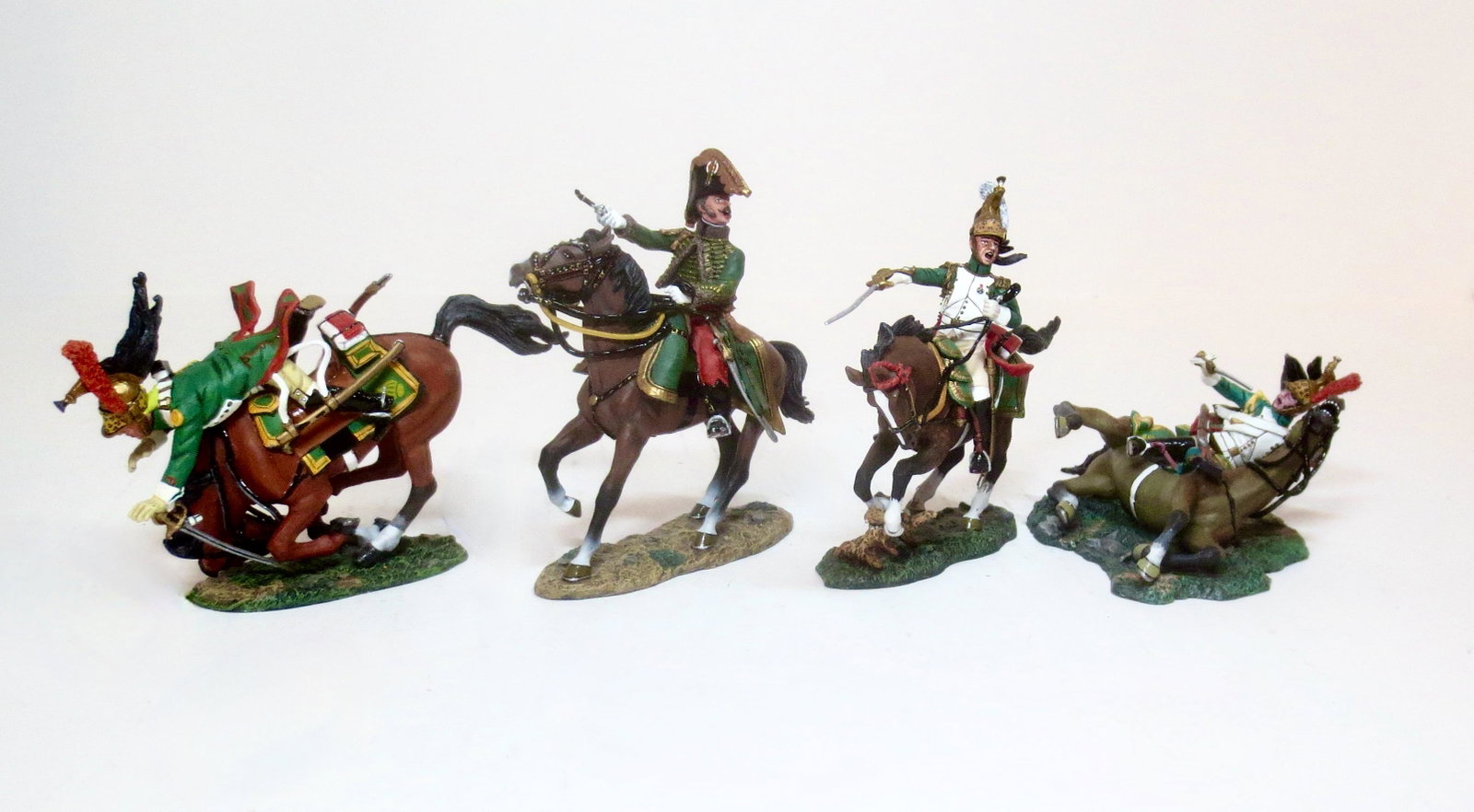 King & Country Age Of Napoleon Cavalry: 4 pieces. Mint to near mint condition. Unboxed.