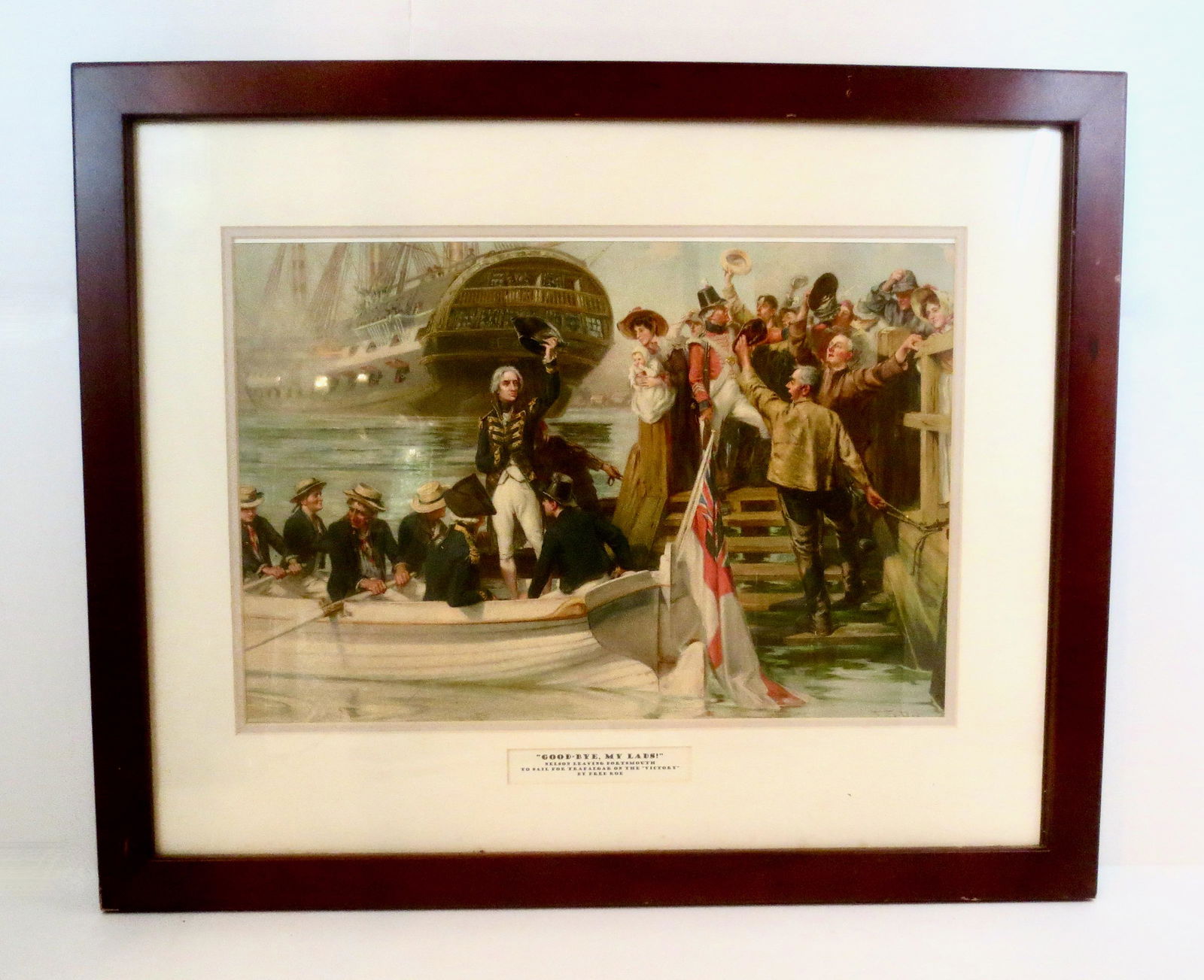 Fred Roe "Good Bye My Lads" Framed Print (1 of 1)