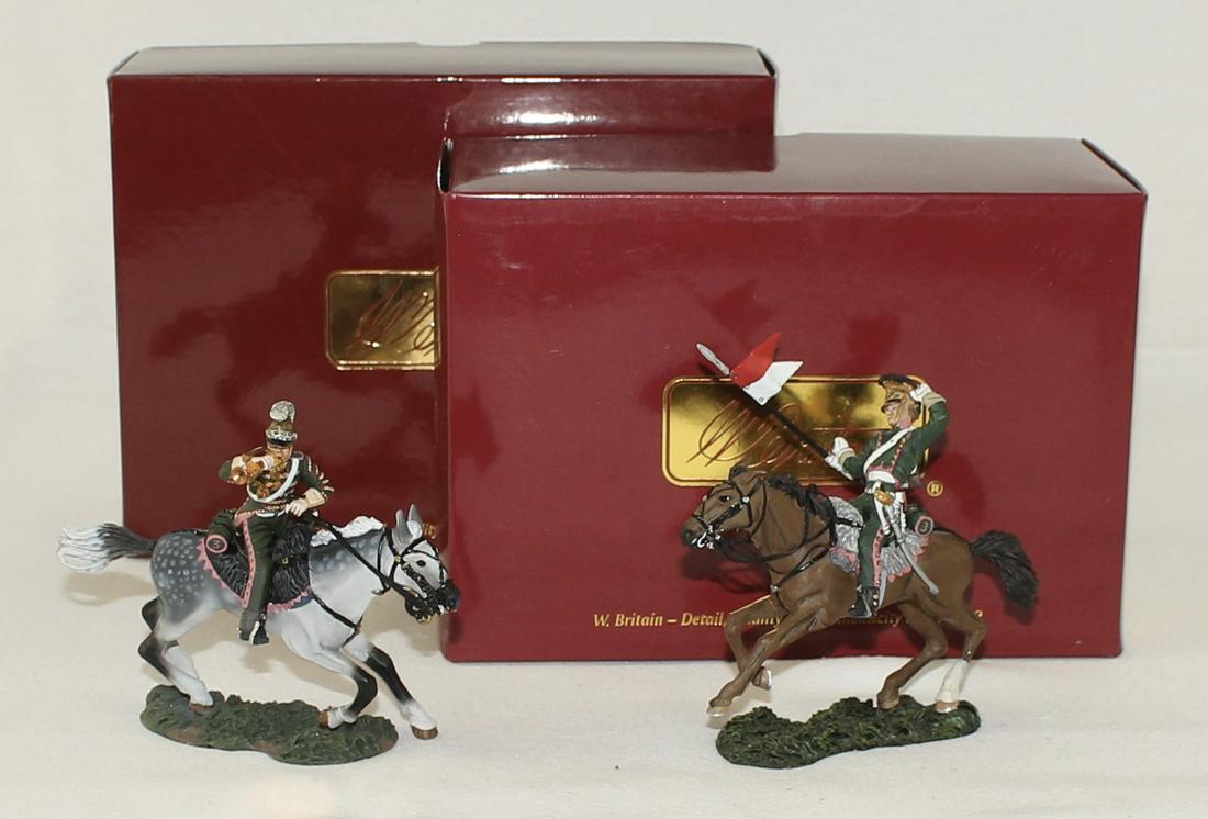 Britains Lot French 3rd Lancers Bugler Trooper (1 of 2)