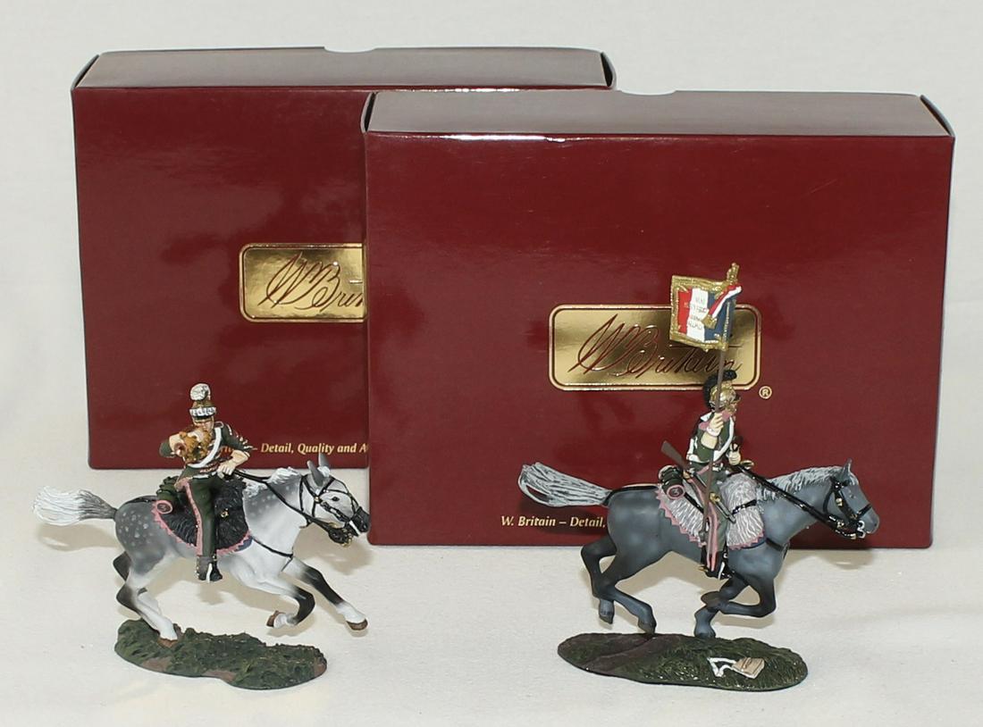 Britains Lot French 3rd Lancers Bugler Guidon (1 of 4)