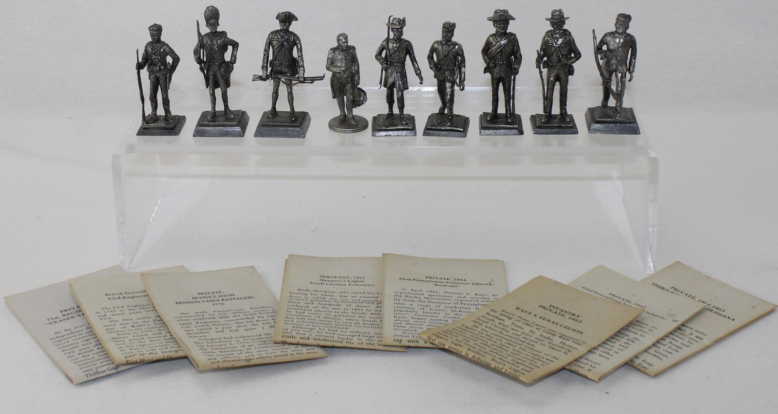 K/S Publications Lot Pewter Historical Figures (1 of 6)
