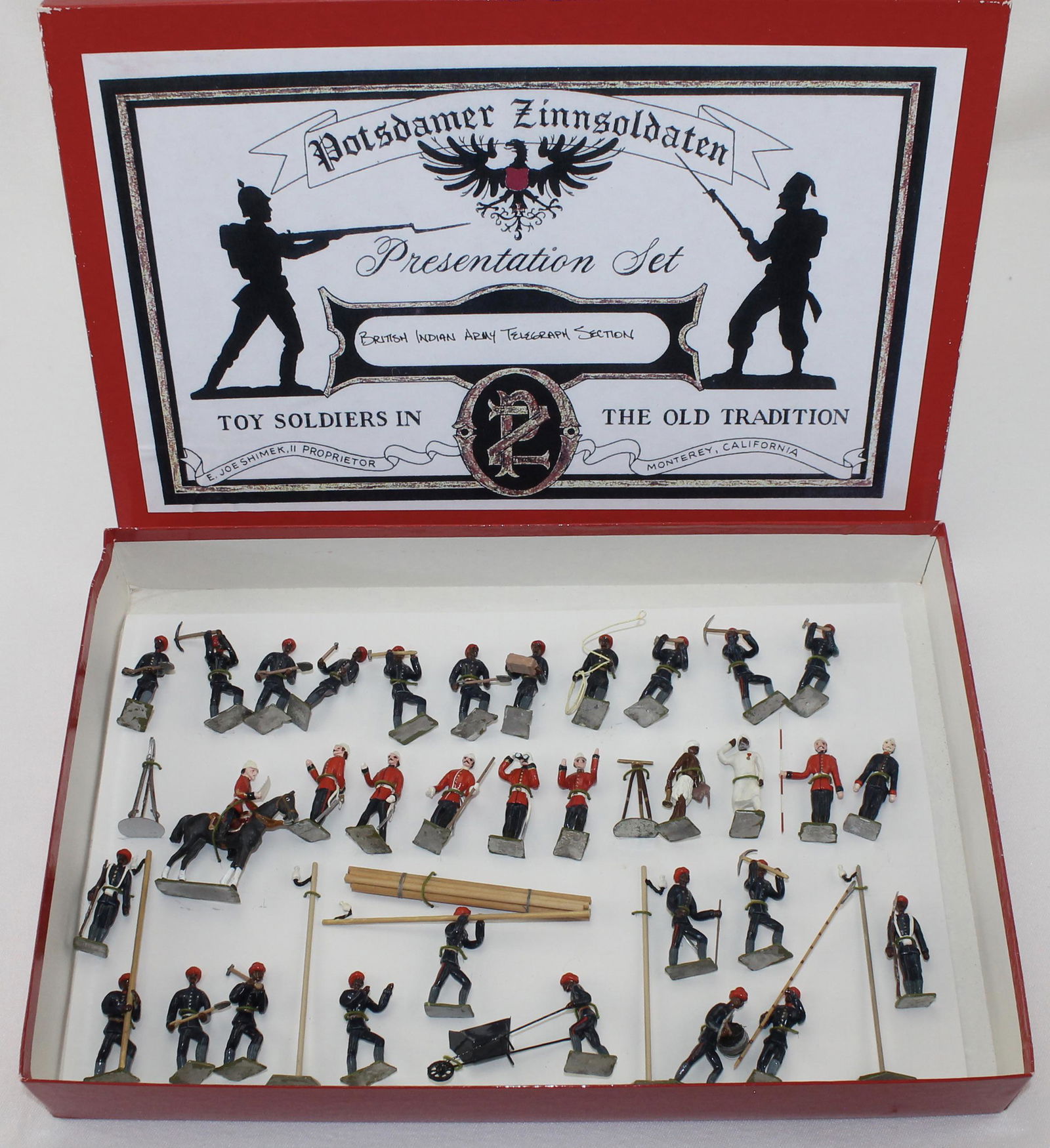 Potsdamer Zinnsoldaten Set Indian Army Telegraph (1 of 2)